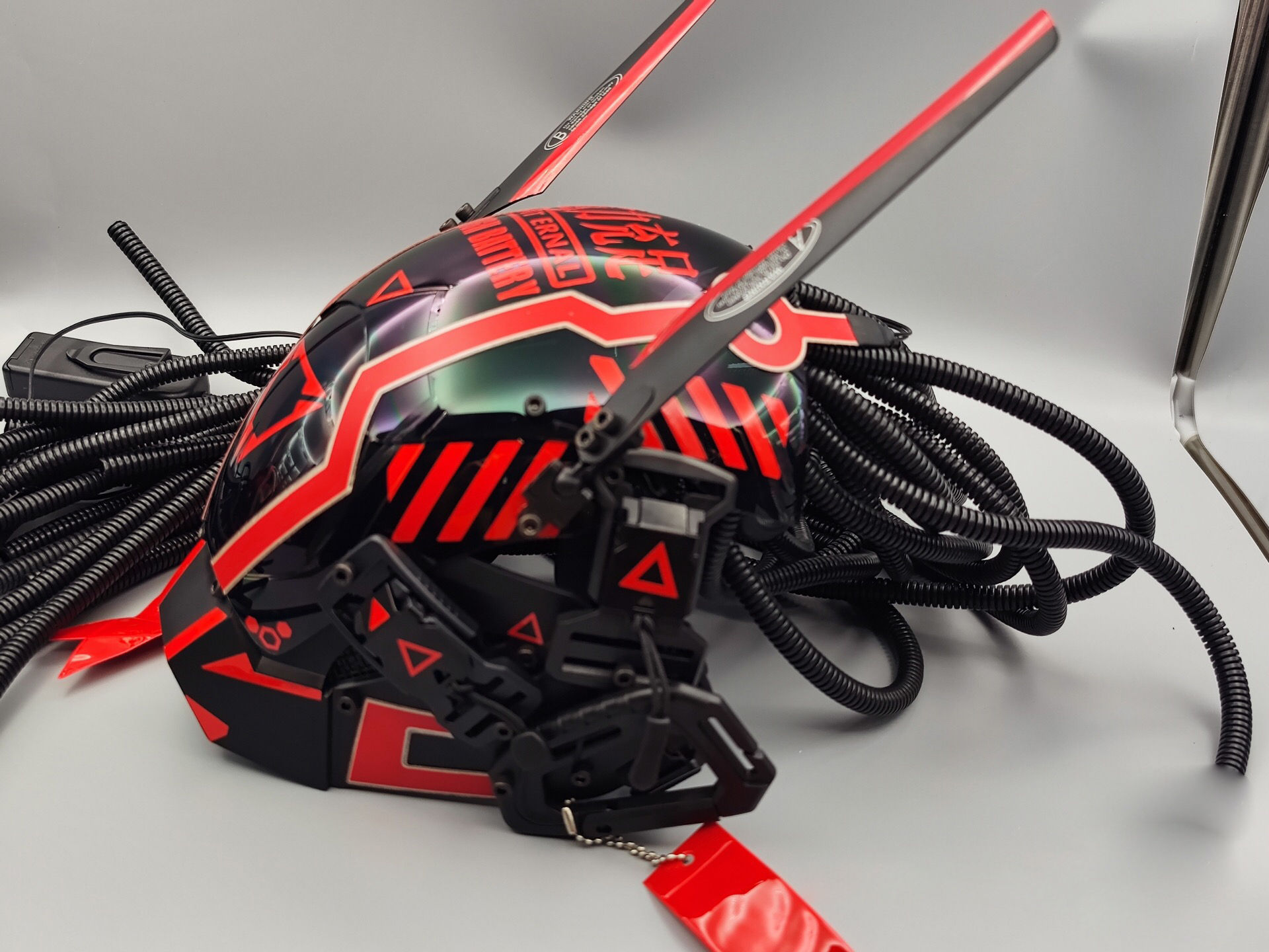 Wallpaper #XX2Y844Bnwiau_P6jw1w59 The Quality of the Hollyhoop Cyberpunk Cosplay Mask with Dreadlocks is