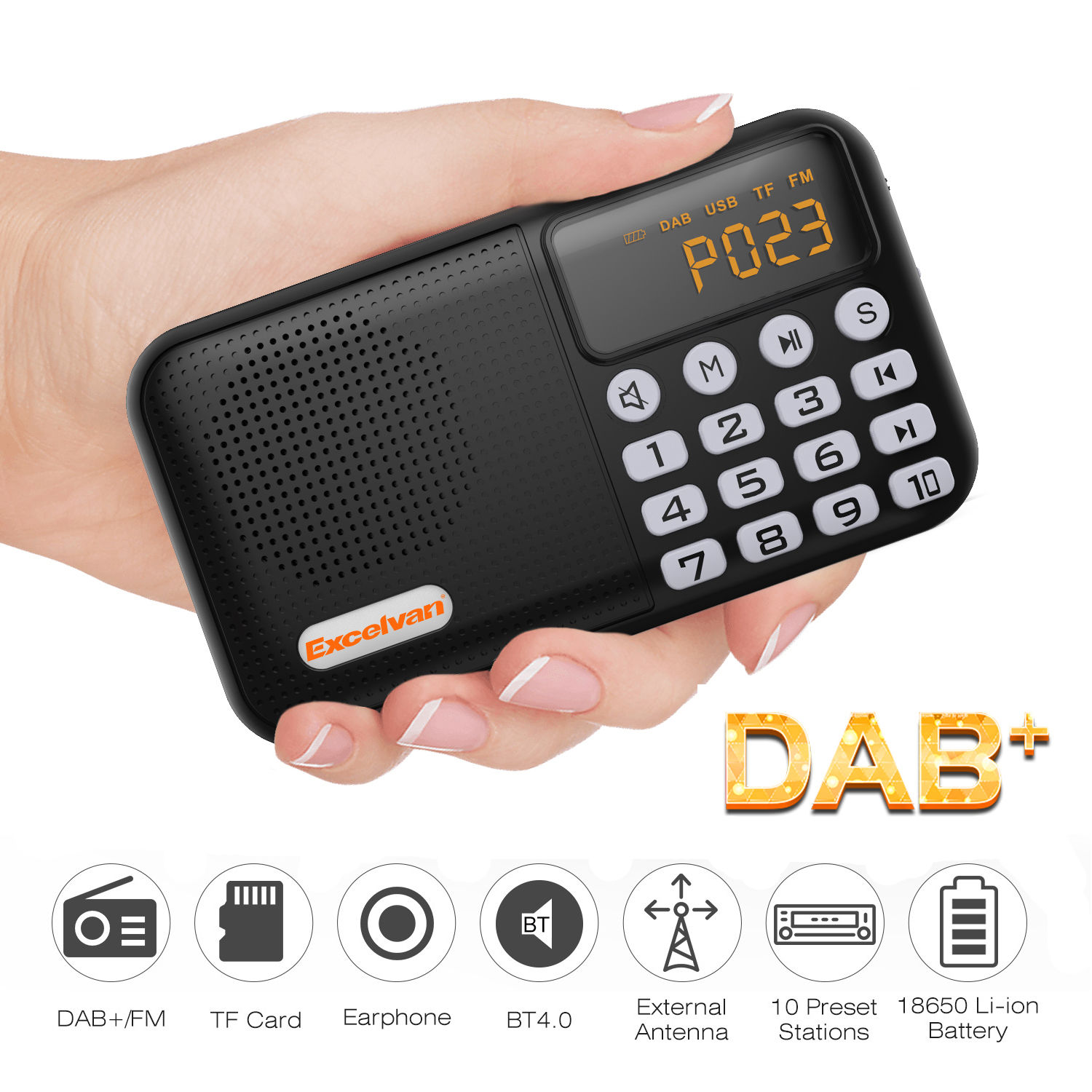 Wallpaper #mGc95pIBSpphPi3-IDLX59 Excelvan Digital Car Radio Dabdabfm Bluetooth Tf Card Usb 35mm Aux