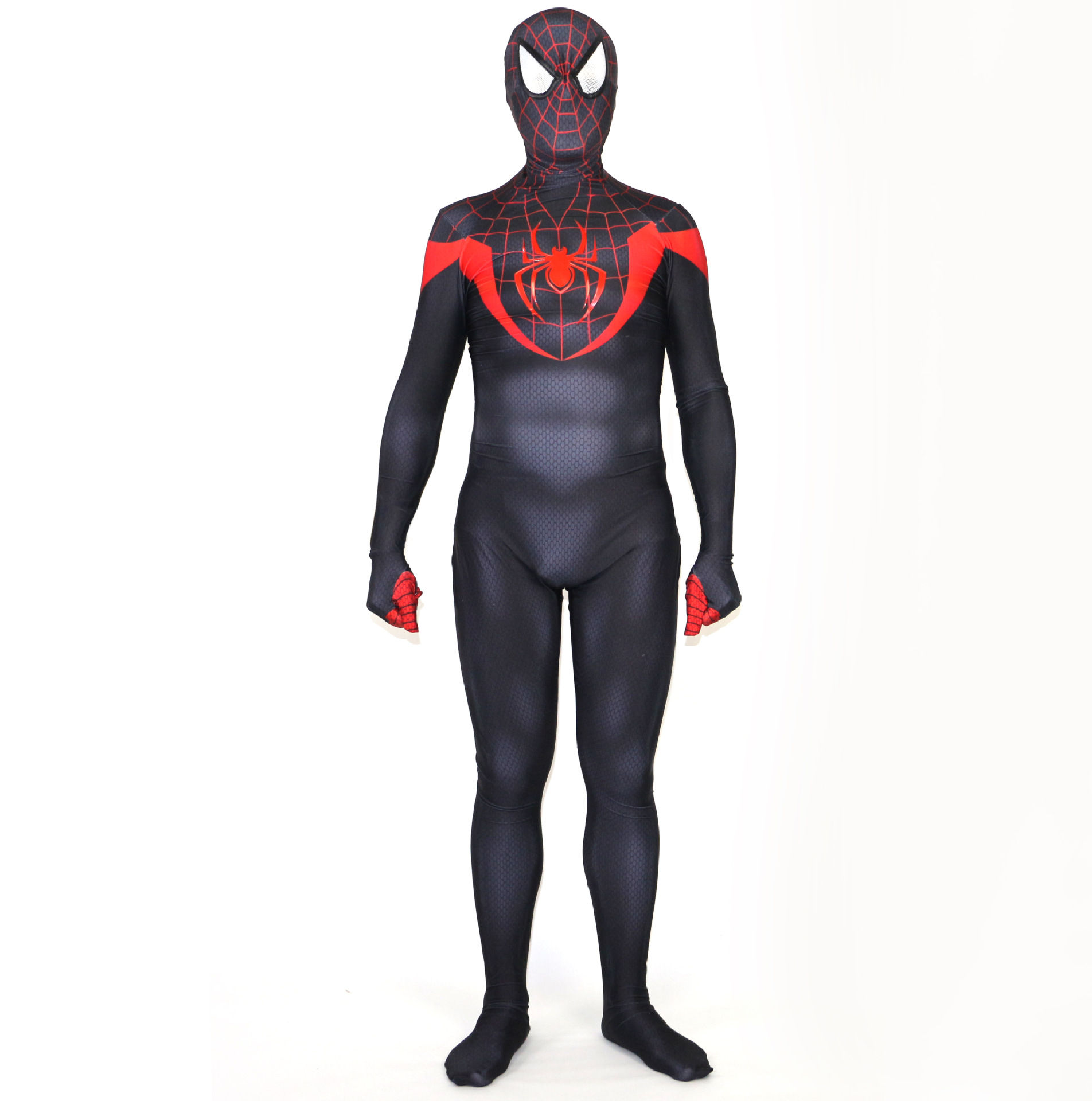 Wallpaper #fhkLBY8BtGB6xQ78alB015 Miles Morales Spiderman Costume 3D Print Lycra Fullbody Zentai Suit