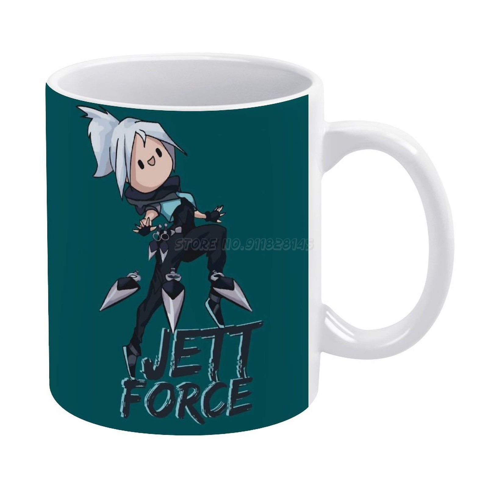 Wallpaper #-Gc7_pIBSpphPi3-xp7G140 The Funny Valorant Jett Force White Mug New Good Quality Print Mug 11