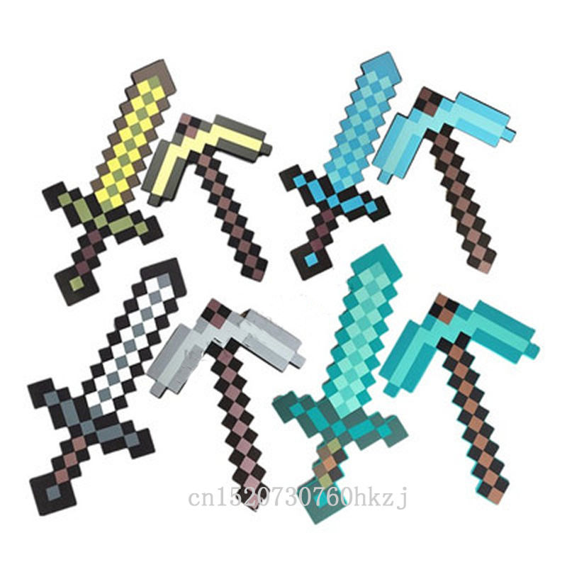 Wallpaper #zLiS1pIBJvJKYCmEAd4v253 2018 New Minecraft Toy Minecraft Foam Diamond Sword Pickax Axe Gun
