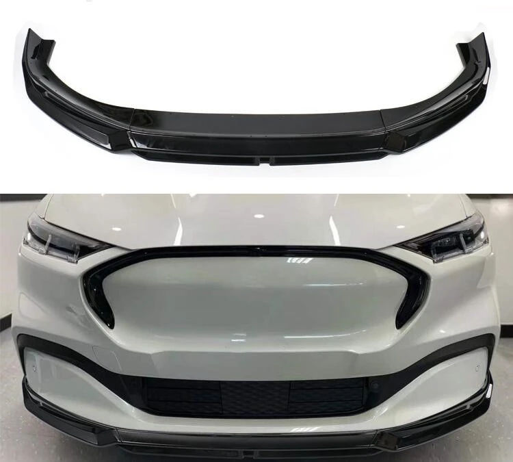 Wallpaper #_bhL25IBJvJKYCmEP_UA294 For 2021 2022 2023 Ford Mustang Mach E GT Painted Glossy Black Front