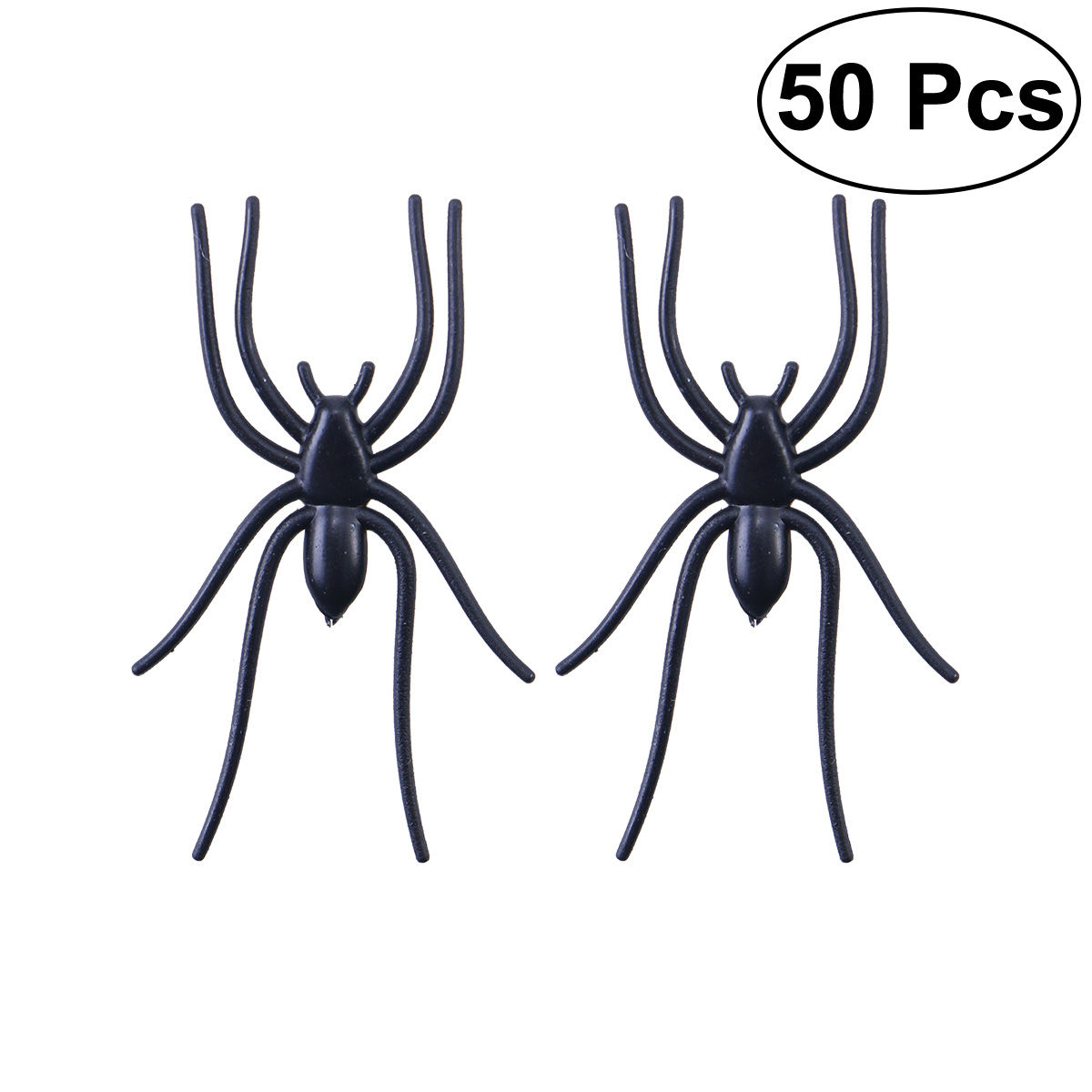 Wallpaper #HfQqOpMBKFX8bn3rhHgw190 50pcs Black Plastic Spiders Prank Horrific Joking Gadgets Decor for