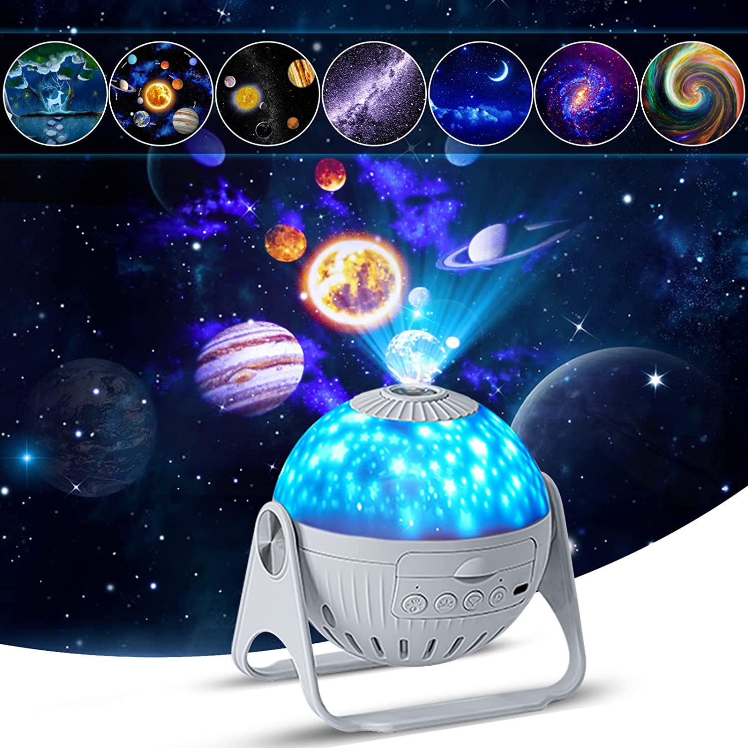 Wallpaper #eGcxC5MBSpphPi3-4dgp27 7 in 1 Star Night Lights Projector Galaxy Projector 360 Adjustable