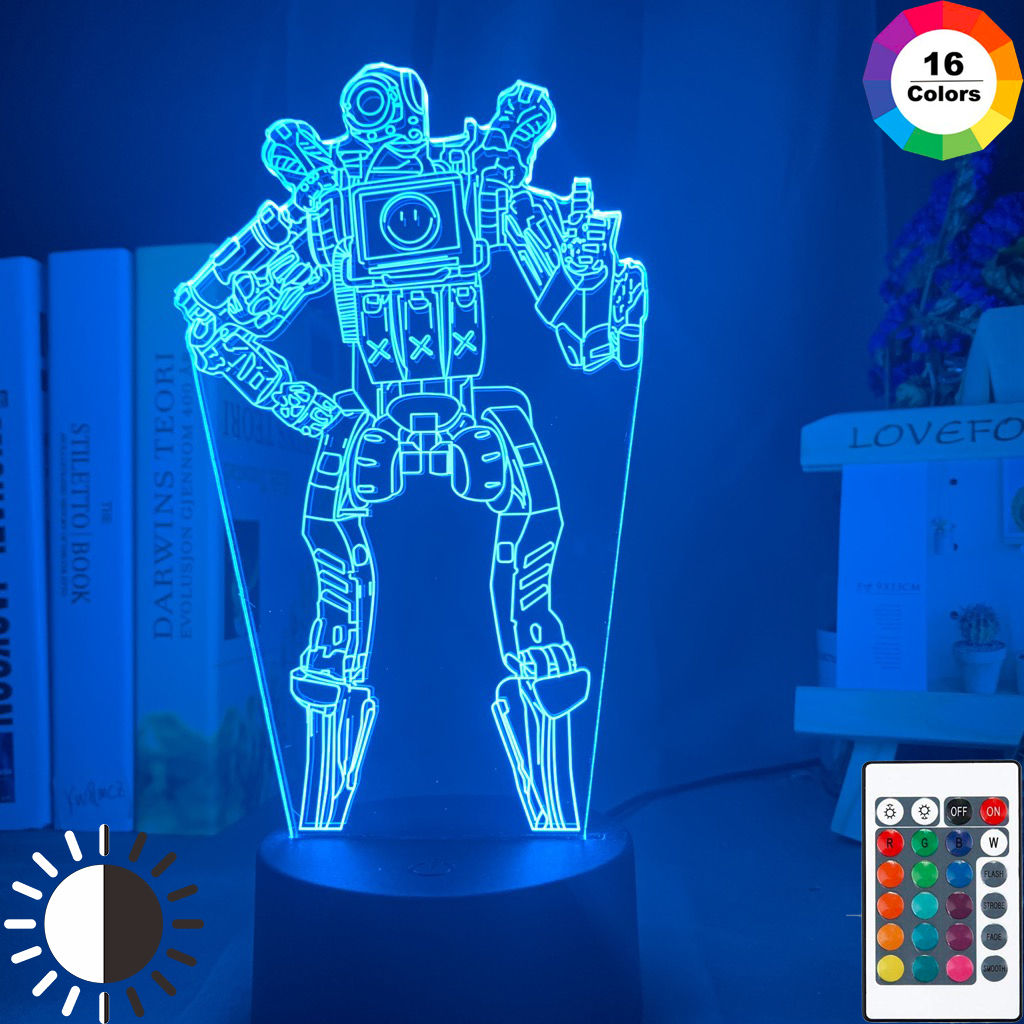 Wallpaper #YWgKGJMBSpphPi3-ExH6329 Game Apex Legends Hero Pathfinder Mrvn Figure LED Night Light Touch