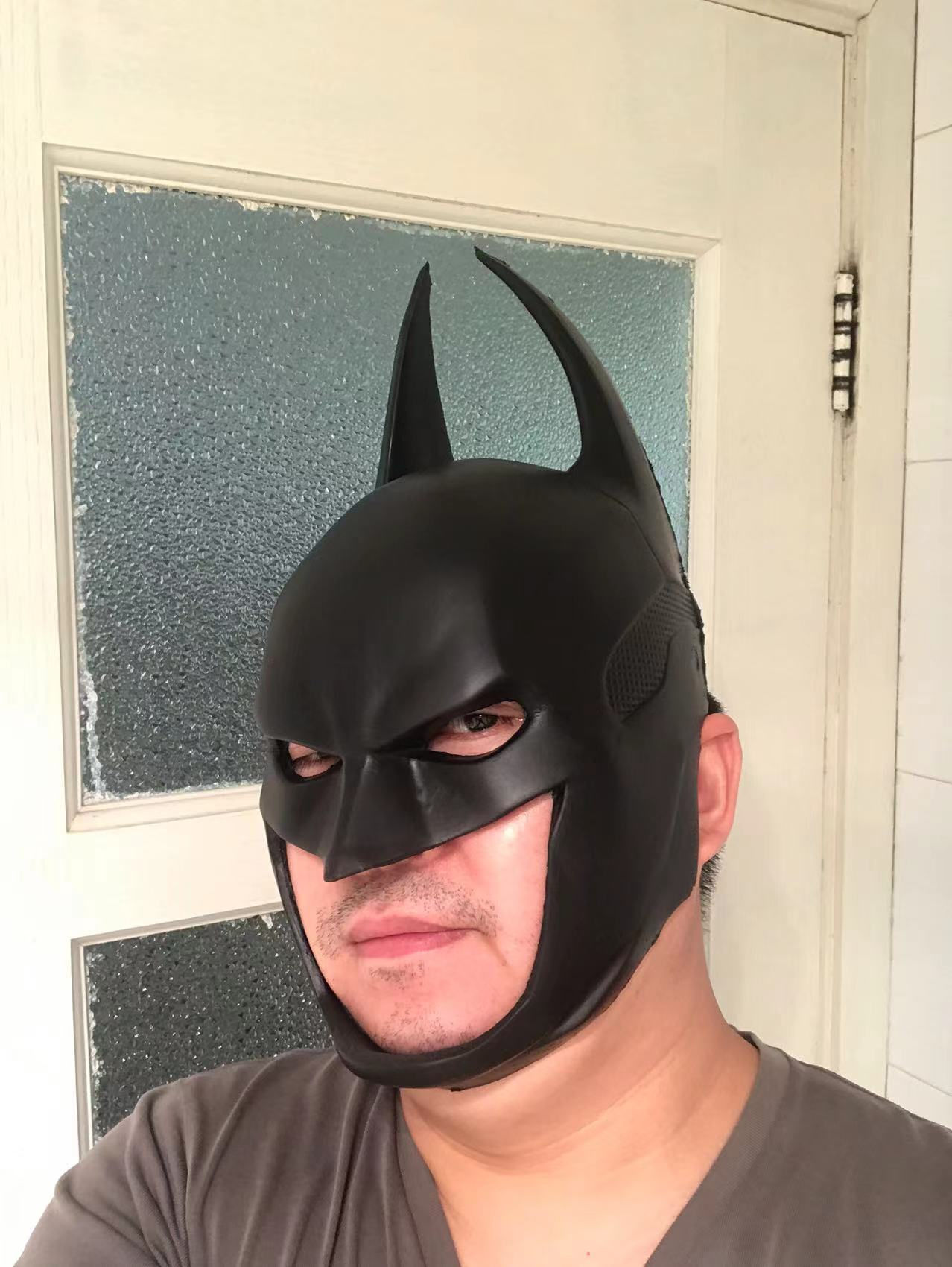 Wallpaper #N2cm7JIBSpphPi3-ClFa247 Morcego Mascara Facial Cheio De Couro Do Plutonio Dark Knight Cosplay
