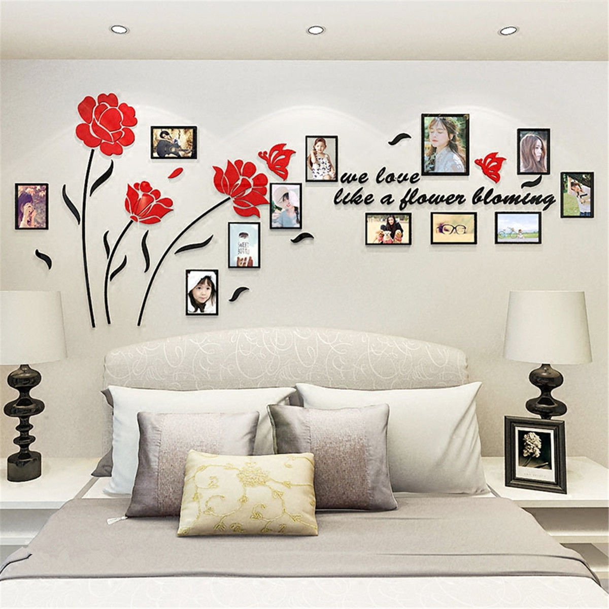 Wallpaper #n-9STJMBMN-XEVvV9D1M224 Diy Acrylic Wall Stickers Photo Frame Home Decor Bedroom Poster Decals