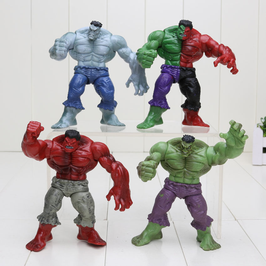 Wallpaper #nJzn4pIBZHQxiYarVcIZ168 4pcsset 12cm Avengers Superhero Hulk Red Hulk Pvc Action Figures