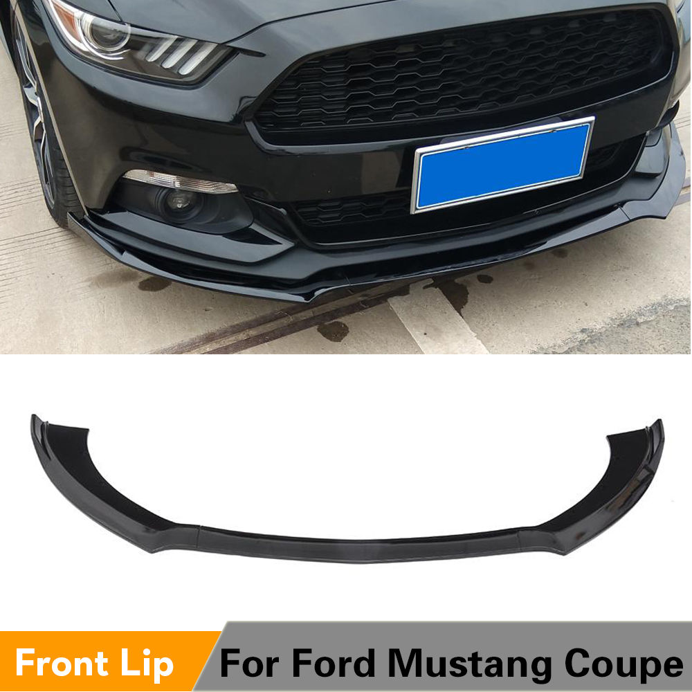 Wallpaper #_bhL25IBJvJKYCmEP_UA82 Abs Matte Blak Glossy Black Front Bumper Lip Spoiler Splitters for Ford