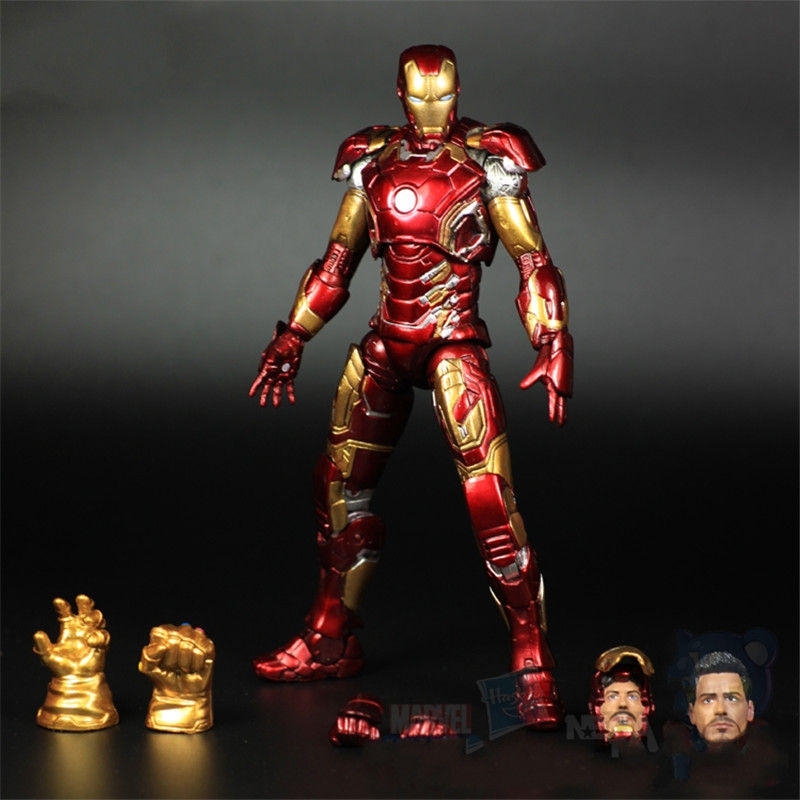 Wallpaper #-bkg3pIBJvJKYCmEzgMB165 The Avengers 3 Ironman Action Figures Model 20cm Mk42 Mk43 Iron Man