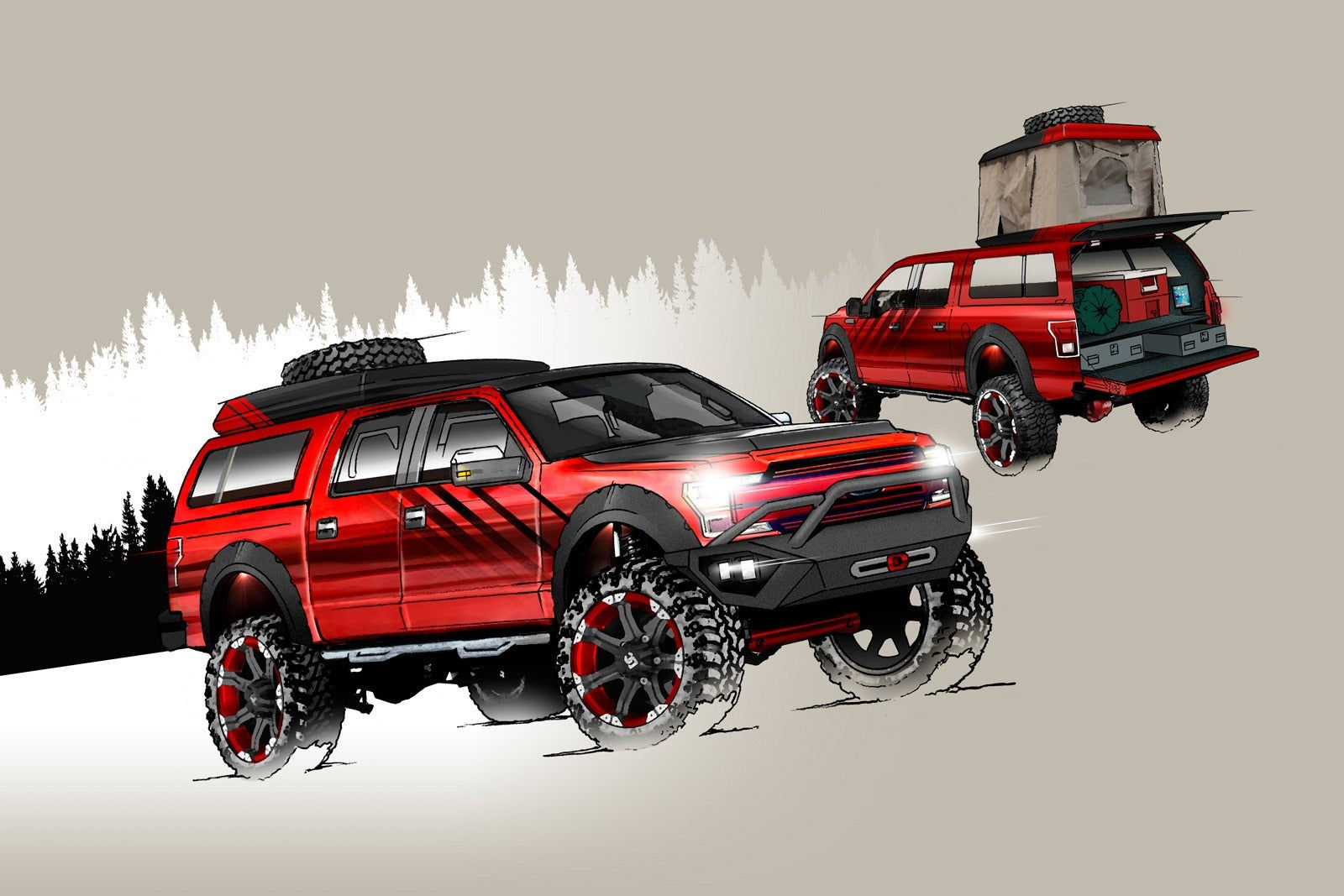 Wallpaper #L52NM5MBgczKmuyalvWx218 Ford Previews Custom Pickups and Suvs Debuting at Sema Off Roadcom Blog