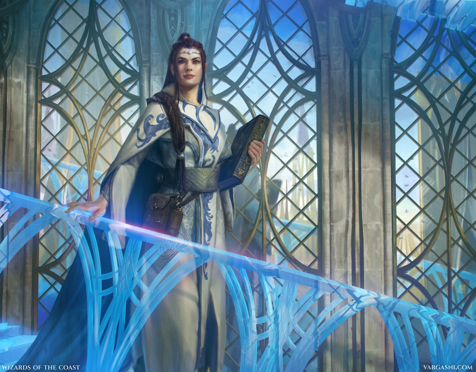 Wallpaper #OWhKI5MBSpphPi3-hTWj218 Hurkyl Master Wizard Mtg Art from the Brothers War Set by Randy