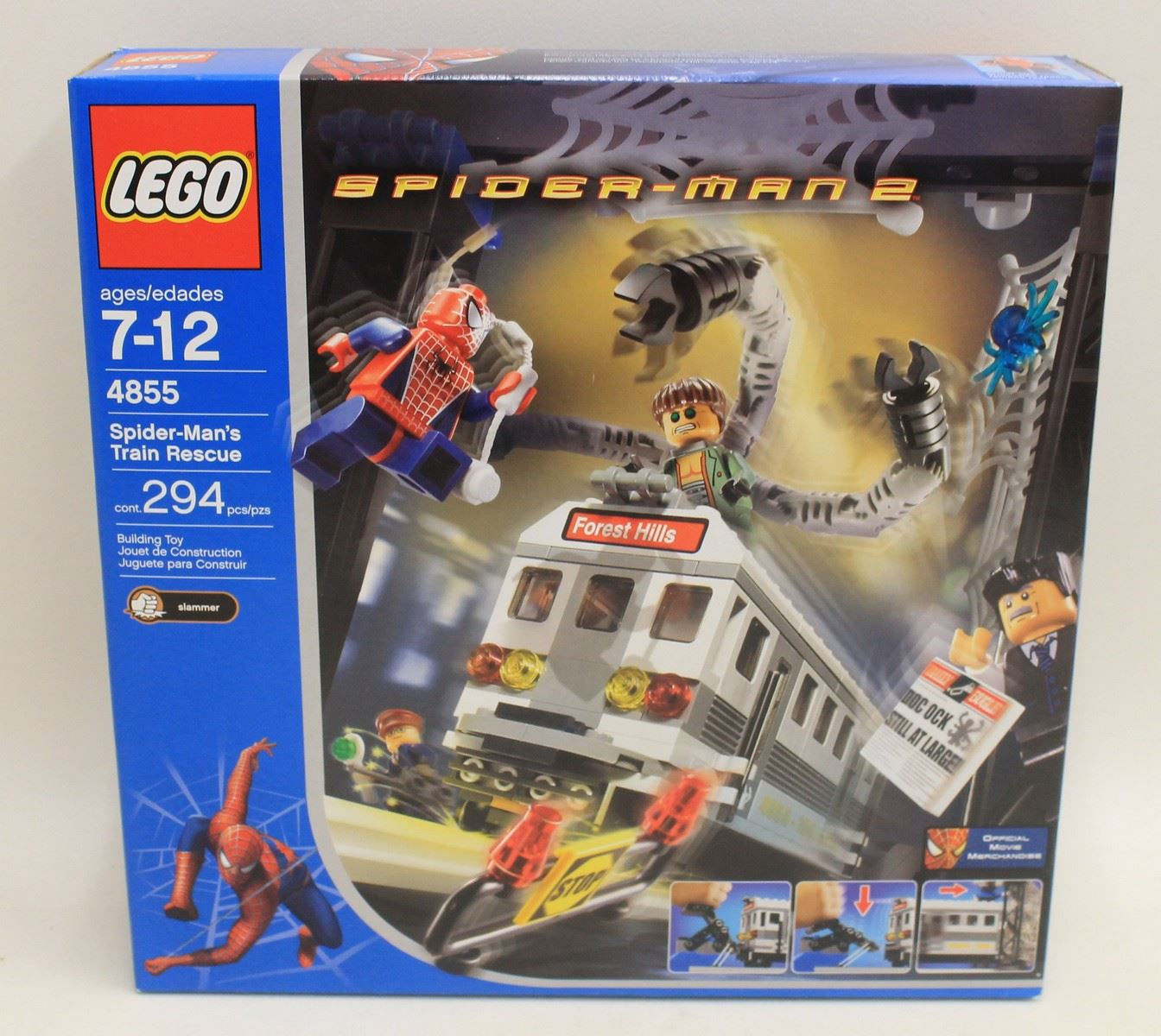 Wallpaper #KAPvYpMBpyOg8YnEgdRI264 Bnib Lego Spider Man 2 Spider Mans Train Rescue 4855 294 Piece Build