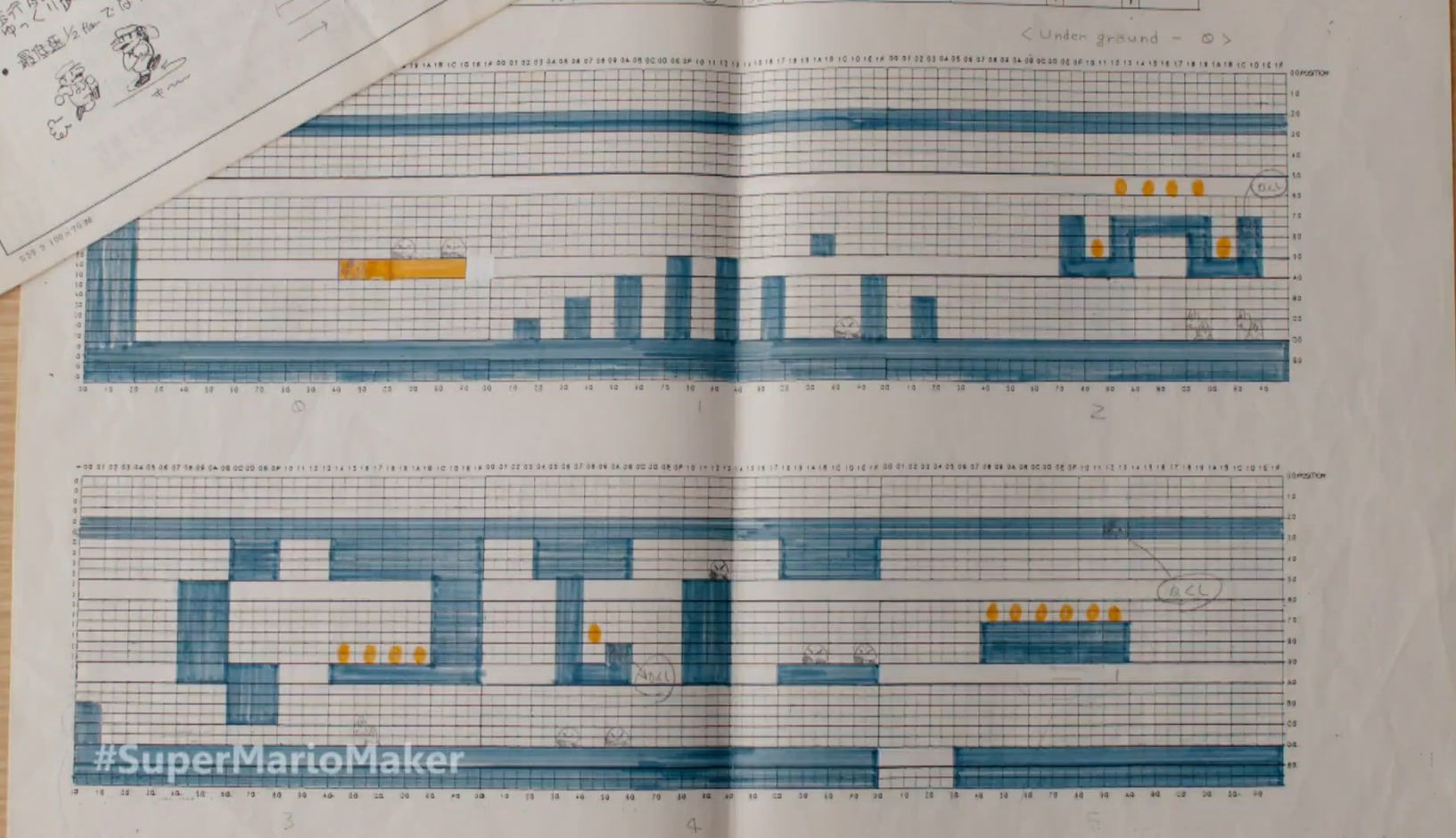 Wallpaper #JWdmBpMBSpphPi3-lcFu267 Making of Super Mario Bros Miyamoto Graph Paper Level Design 1 2