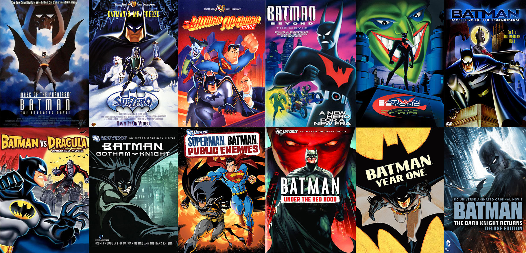 Wallpaper #987C5 Batman Animated Movie Collection Movie Dvd Custom Covers Bamc