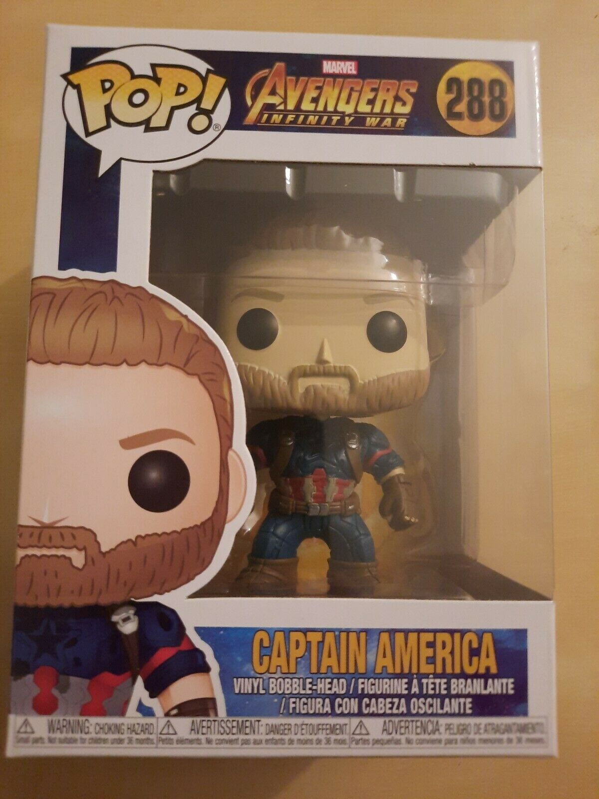 Wallpaper #72fr_JIBSpphPi3-o5lj7 Captain America Infinity War Funko Pop 288 Avengers MCU Marvel Values