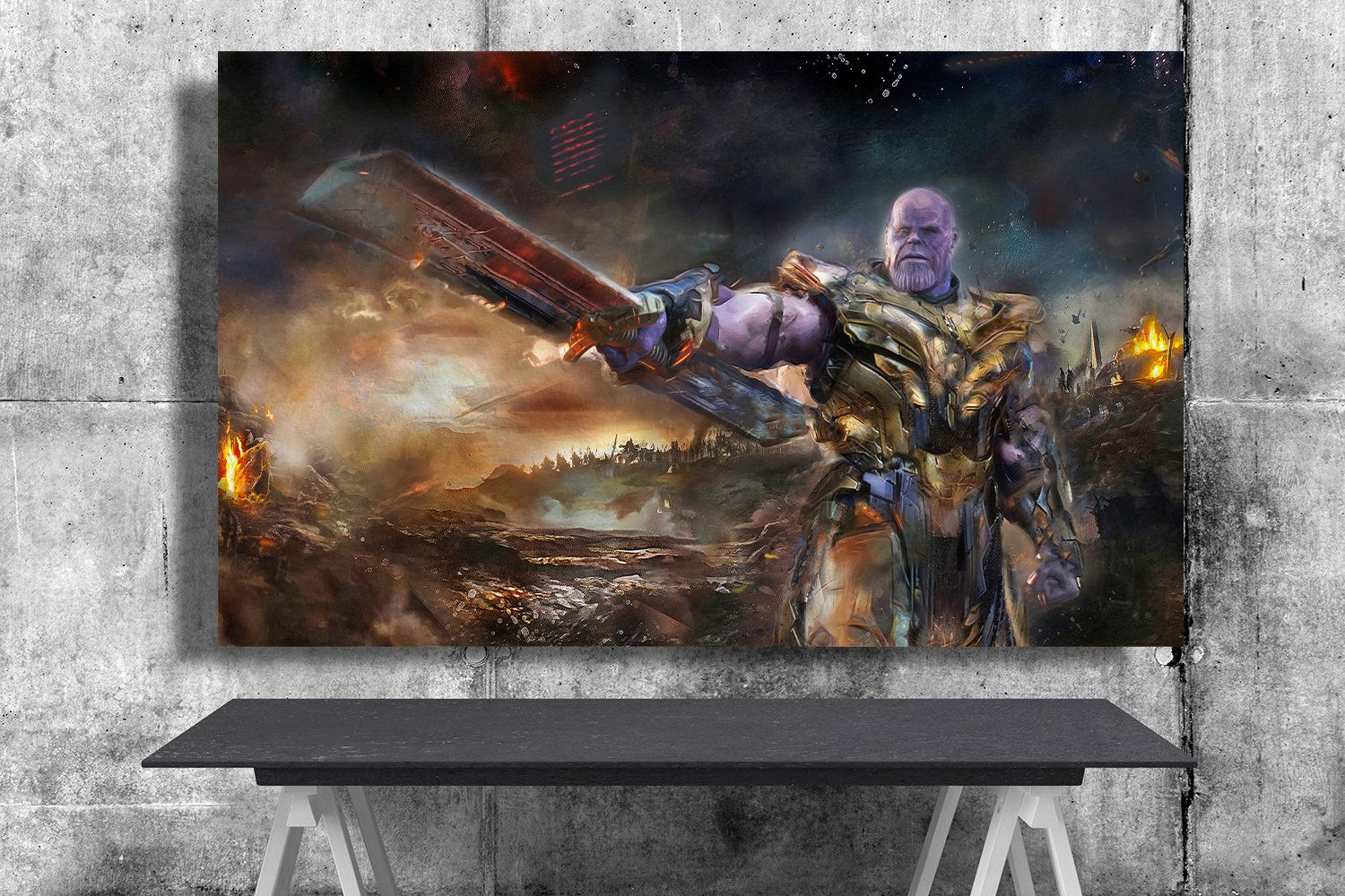 Wallpaper #kWfv-pIBSpphPi3-RJIg282 Avengers Endgame Thanos Army 18x28 Inches Canvas Print