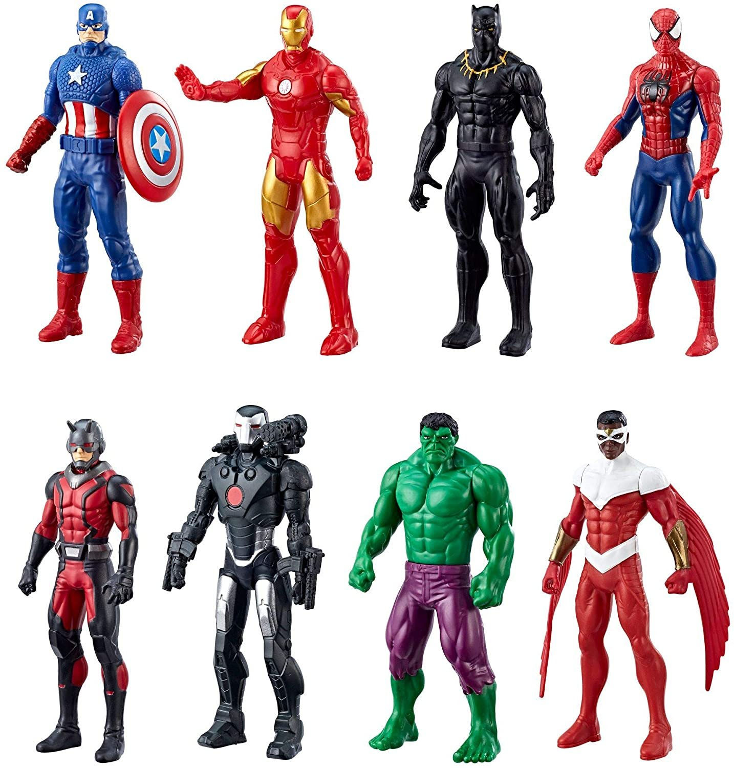 Wallpaper #ZLhdTJIBJvJKYCmEEtLY36 Marvel Avengers 8 Action Figures Iron Man Hulk Black Panther