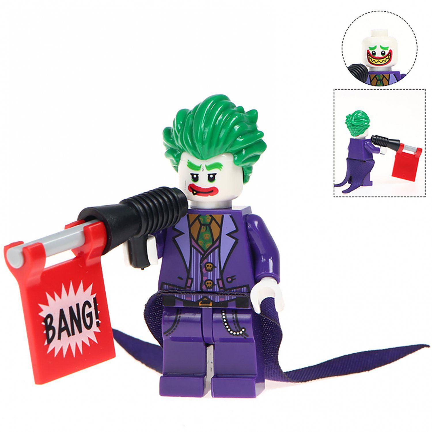 Wallpaper #-BnPLI8BtGB6xQ78J5DB13 Minifigure Joker Bang DC Comics Super Heroes Compatible Lego Building