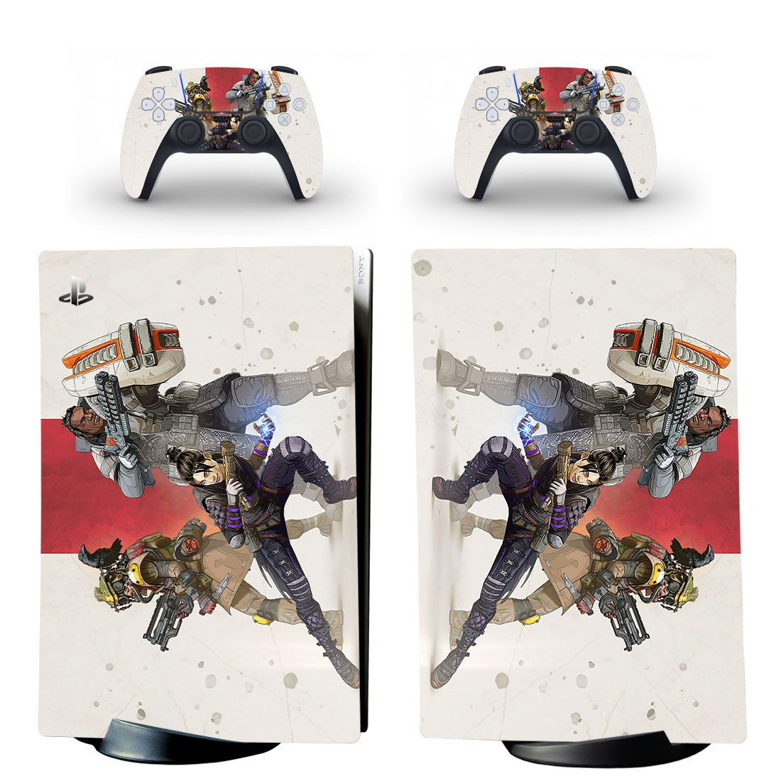 Wallpaper #iZ1QZJcBkAG5jTCHXbAz180 Apex Legends Decal Skin for PS5 Digital Console with 2 Controllers