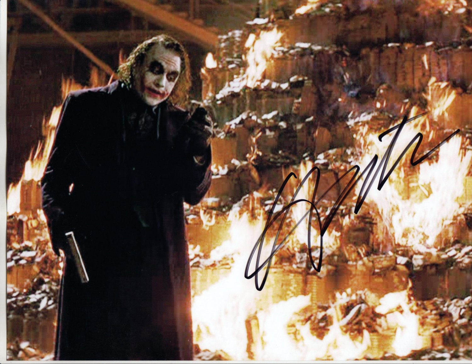 Wallpaper #8mgCGpMBSpphPi3-0hmI309 Heath Ledger R a R E Dark Night as the Joker Hand Signed