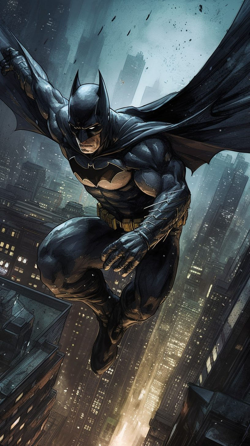 Wallpaper 45a63 Batman AI Artwork HD Wallpaper 45a63