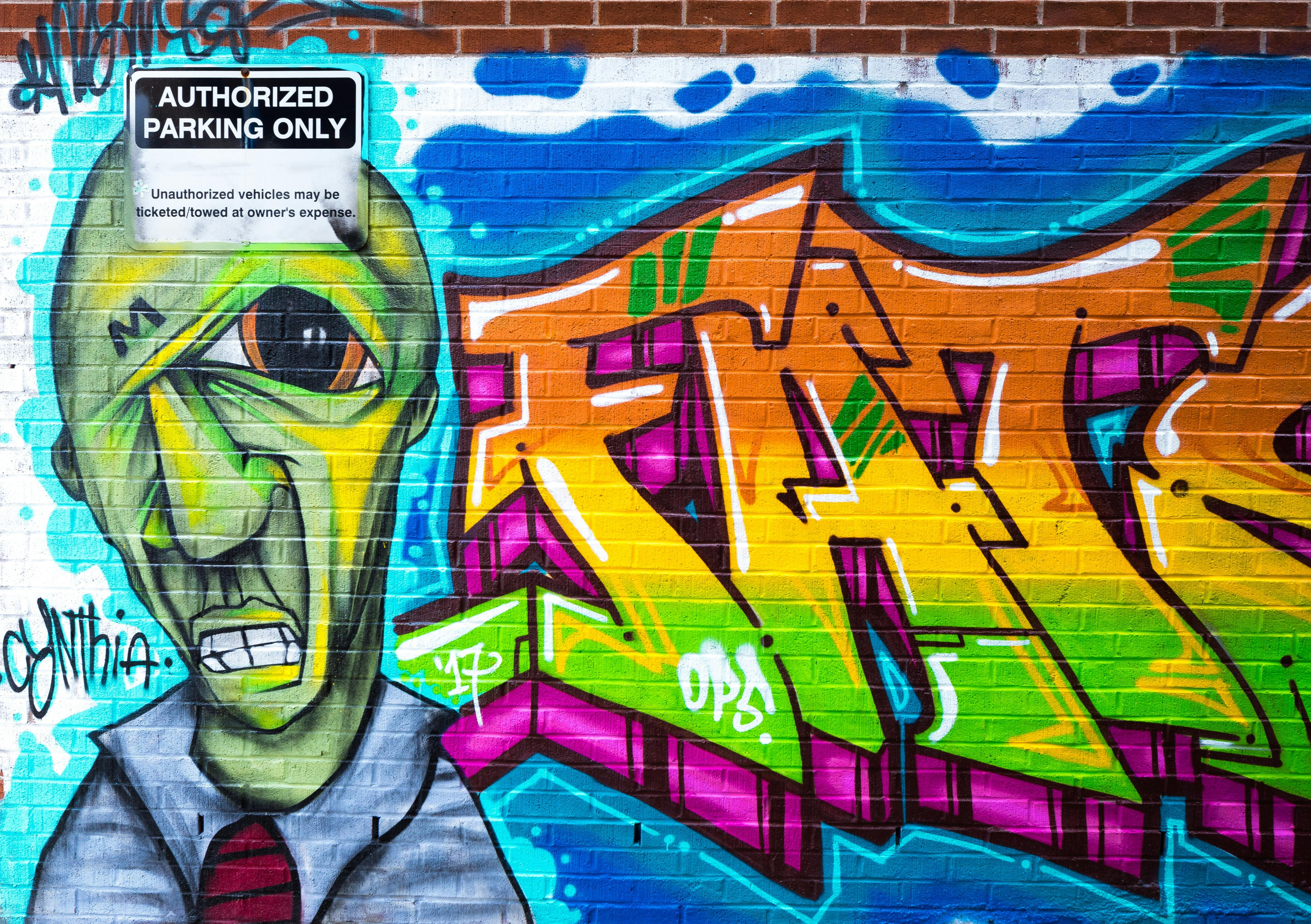 Wallpaper #77568 Graffiti Brick Wall Sublimation Clipart Png 21444163 Png