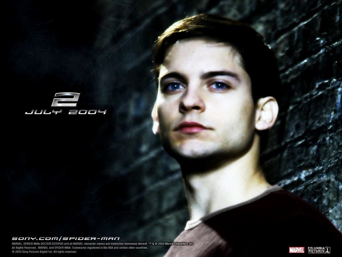 Wallpaper #oh2xLZMBlOZrFDOkGdEo357 Background Spider Man Tobey Maguire Portrait Download Free Photos