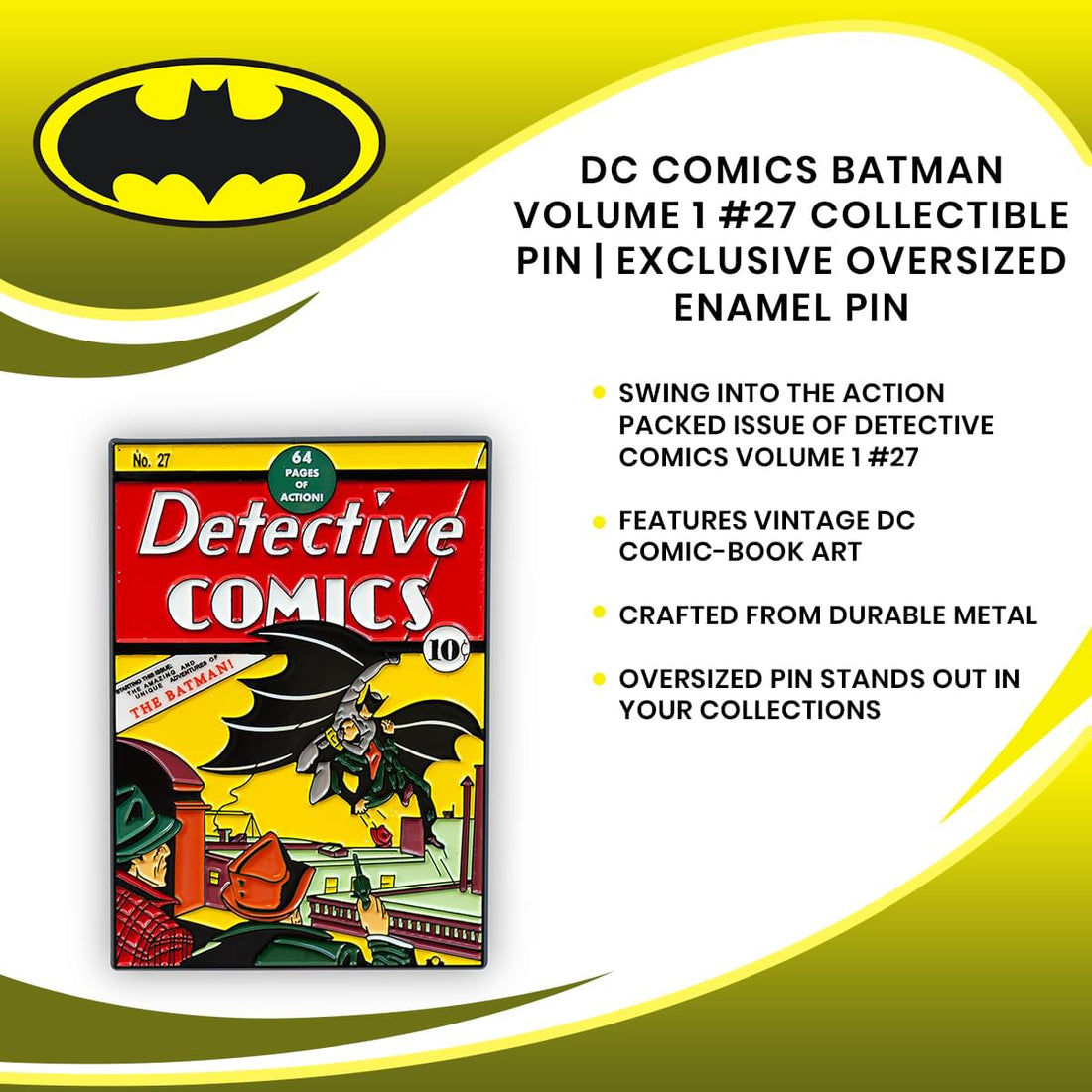 Wallpaper #lmda55IBSpphPi3-BTcb74 DC Comics Batman Issue 1 Exclusive Enamel Collector Pin Free Shippi