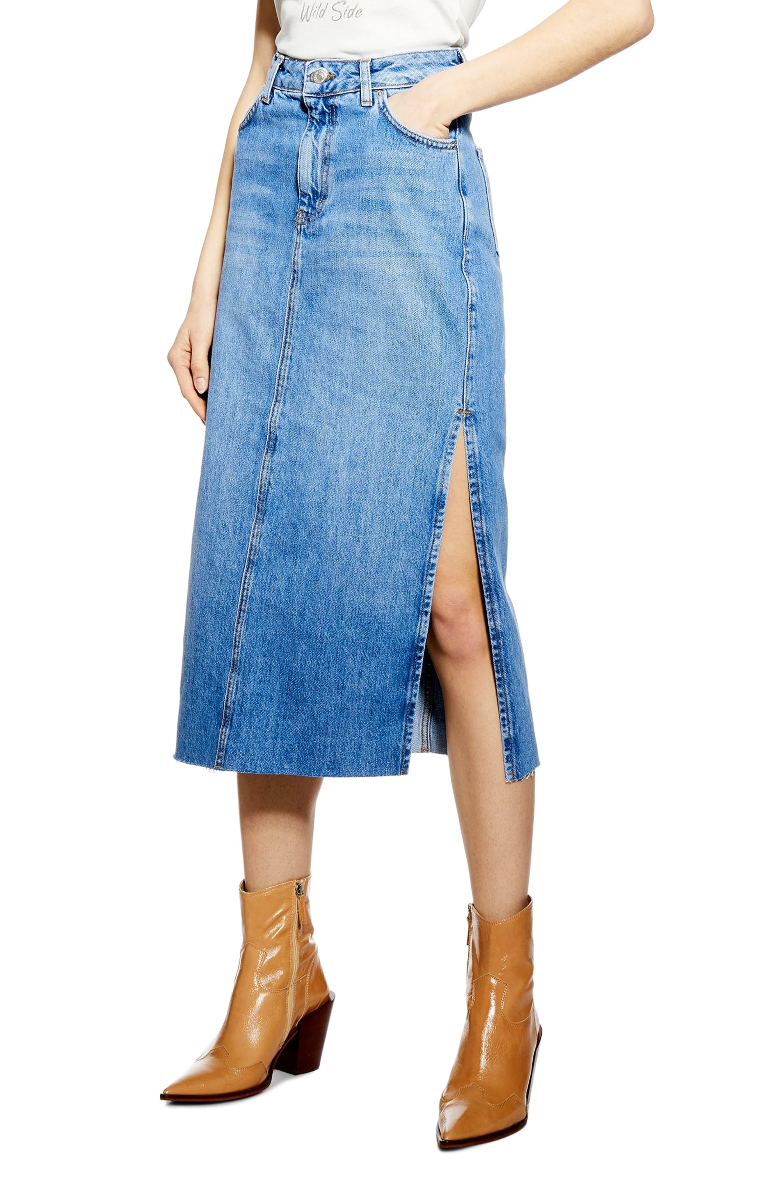 Wallpaper #1DADC Missguided Blue Authentic Vintage Superstretch Denim Mini Skirt Lyst