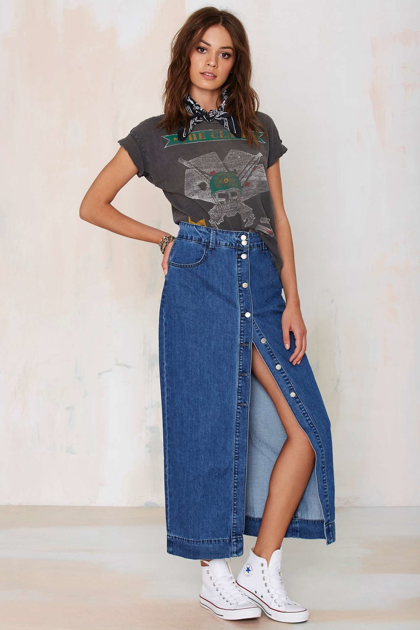 Wallpaper #1DADC Missguided Blue Authentic Vintage Superstretch Denim Mini Skirt Lyst