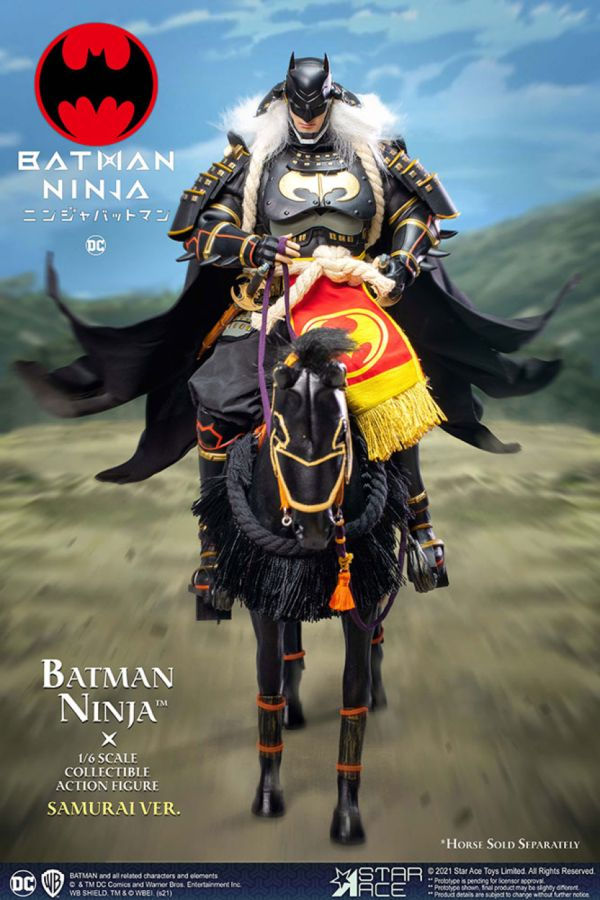 Wallpaper #T5xt4pIBZHQxiYar28Ah479 Batman Ninja Batman Samurai with Horse 16 Scale Action Figure Ikon