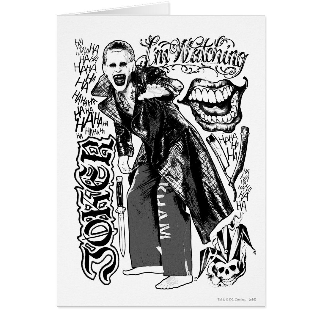 Wallpaper #3iytSZMB0E1QgA7wMvMJ203 Suicide Squad Joker Typography Photo Zazzle