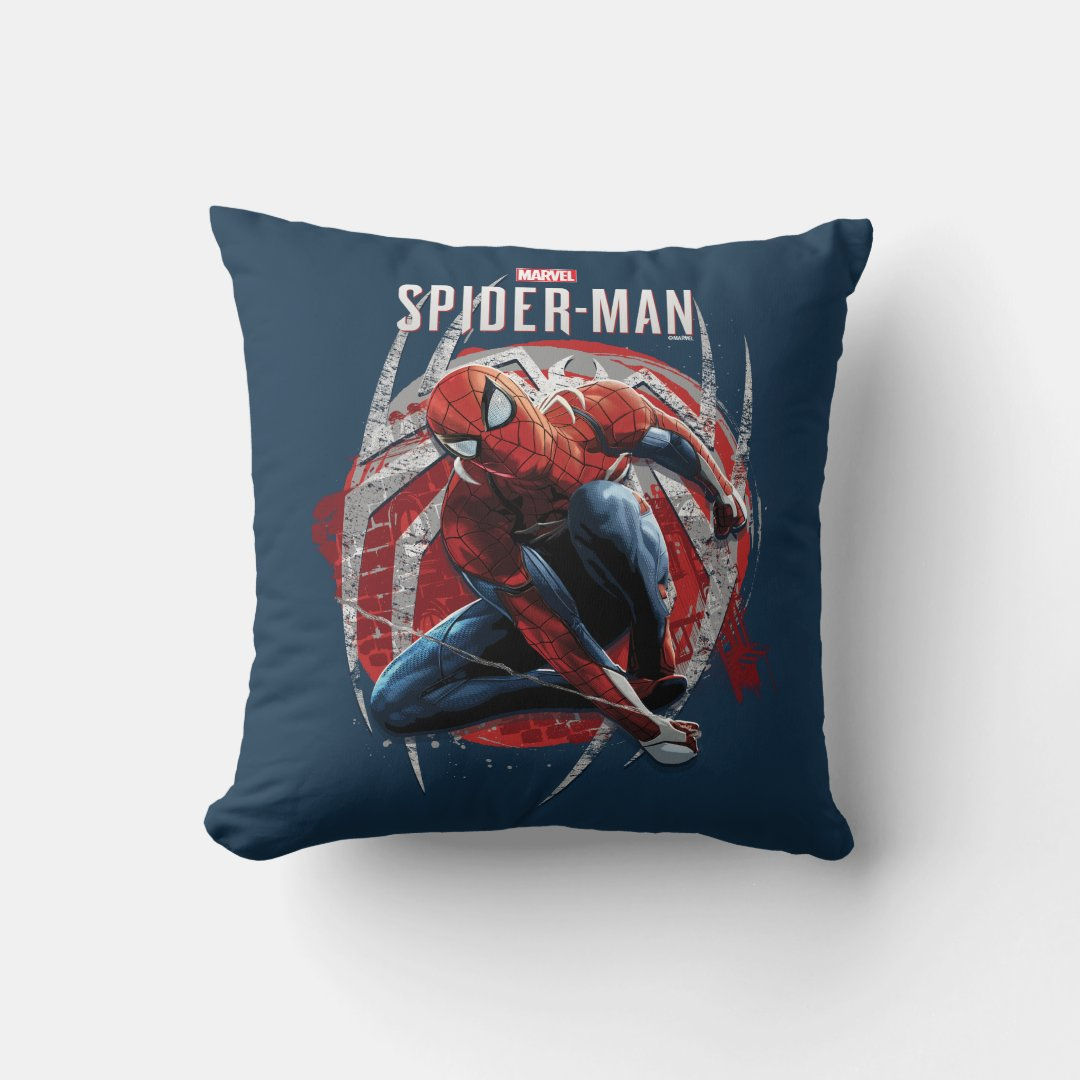 Wallpaper #bttkMpMB3oUMxGFS_z35322 Marvels Spider Man Web Swing Street Art Graphic Throw Pillow Zazzle