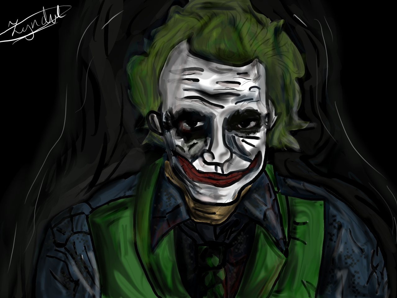 Wallpaper #FGdoEJMBSpphPi3-TvPv67 Heath Ledger Joker Zyndul Illustrations Art Street