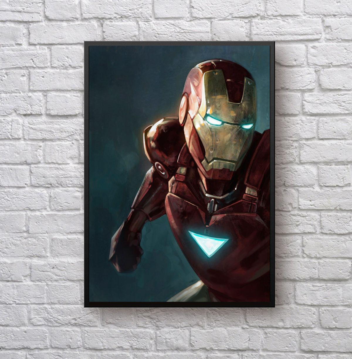 Wallpaper #N6WdOJMBVBiSkHCaNI6L166 Iron Man Art Painting Tony Stark Poster Canvas Wall Art Print