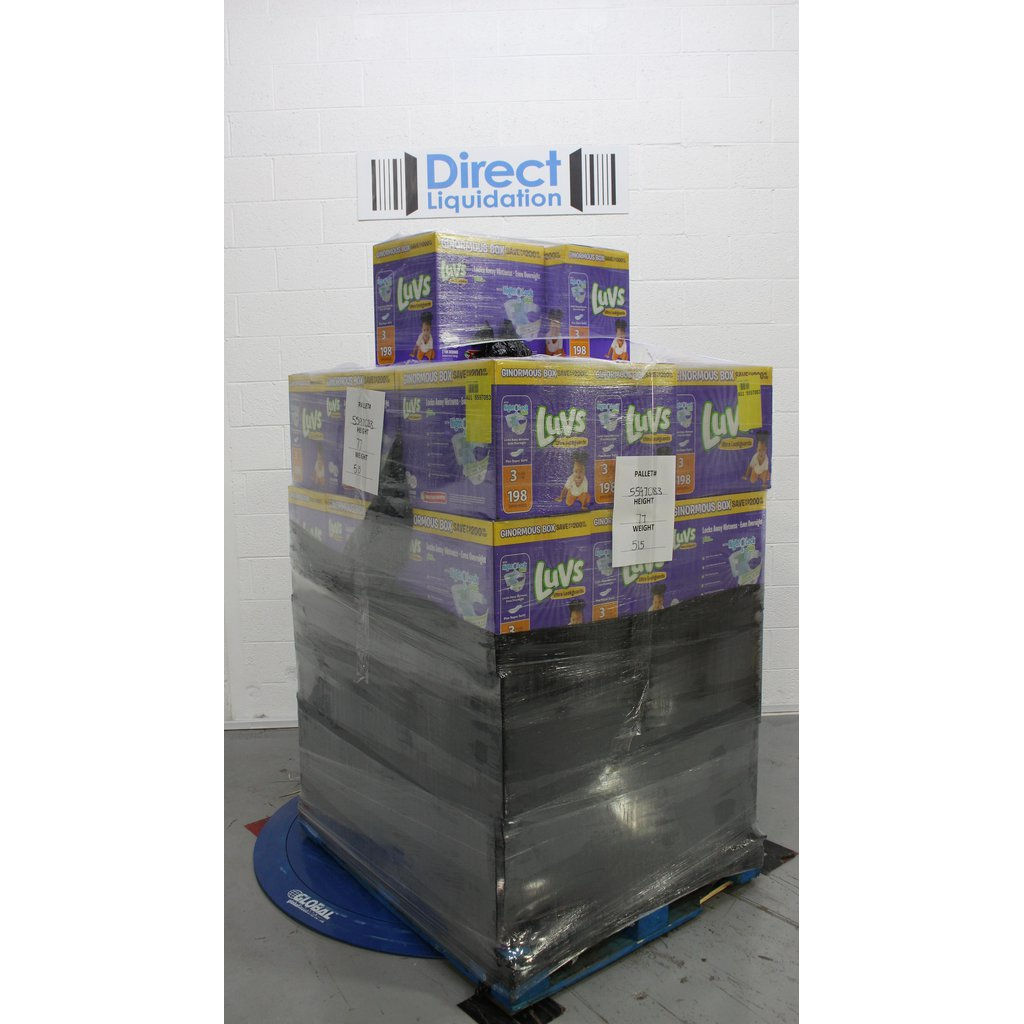 Wallpaper #9207a5cBycdYOYFTmnFk52 Pallet 38 Pcs Diapers Wipes Customer Returns Luvs