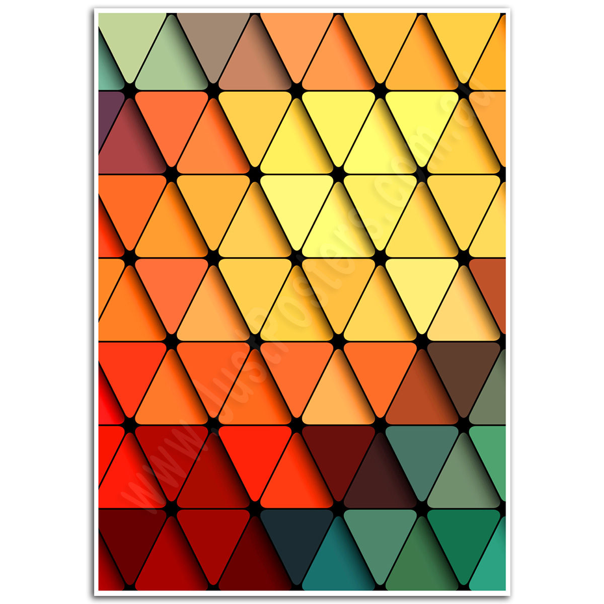 Wallpaper #W2ex7ZIBSpphPi3-OlmC16 Purchase Colour Swatch Triangles Poster Online Just Posters
