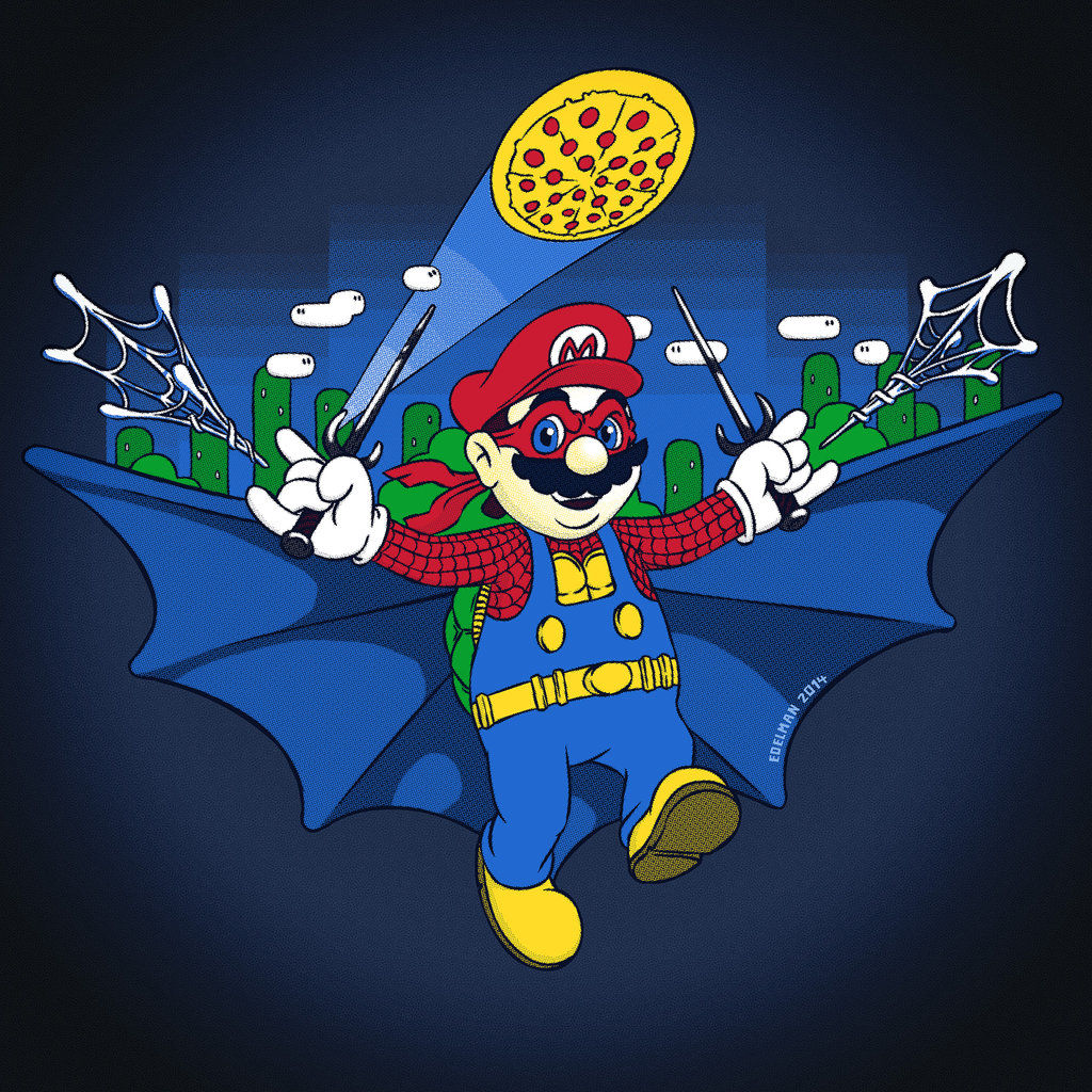 Wallpaper #Nn1E9I4Bnwiau_P6Pw-S8 Spider Mario Ninja Batman Crossover Know Your Meme