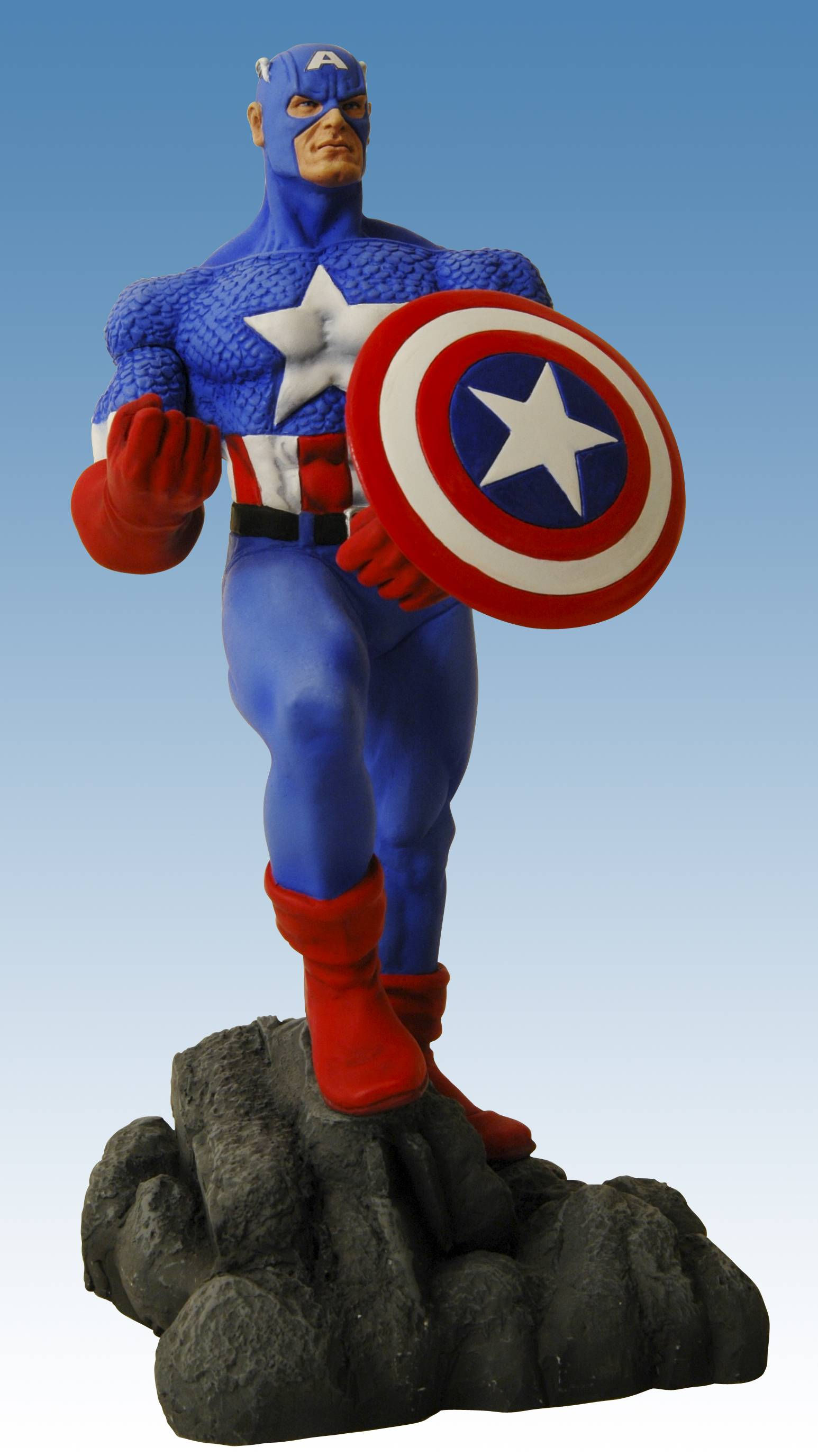 Wallpaper #VkVAno4B7YBJg1BV4KIB24 Marvel Collectible 8 Inch Statue Bowen Designs Captain America New