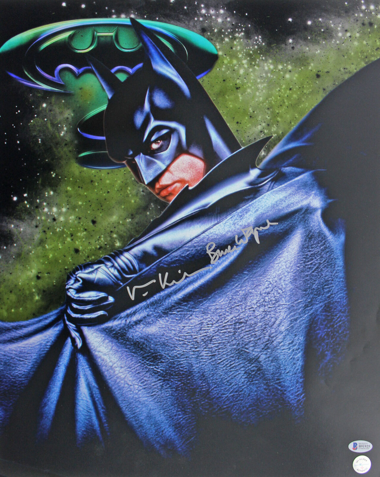 Wallpaper #y-qQUpMBlwTYPL18Uwmg164 Val Kilmer Batman Forever Bruce Wayne Authentic Signed 16x20 Photo