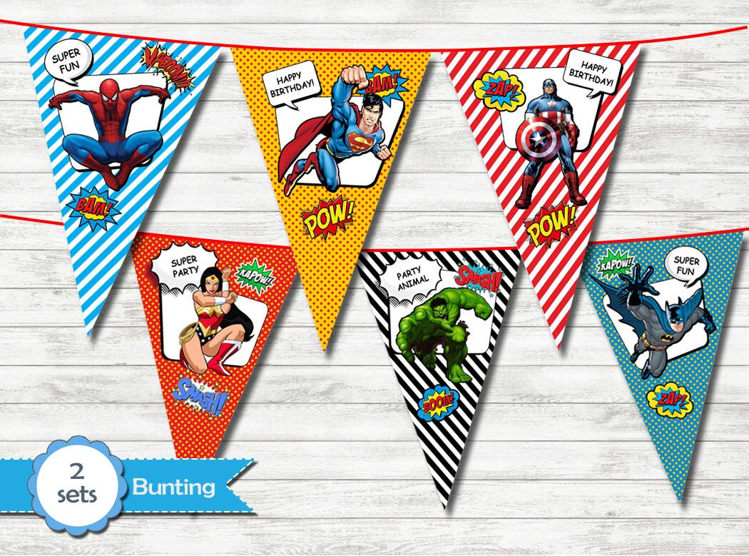 Wallpaper #EjHONZMB5zzyi_yYEVil35 Superheroes Banner Superheroes Party Superheroes Printable