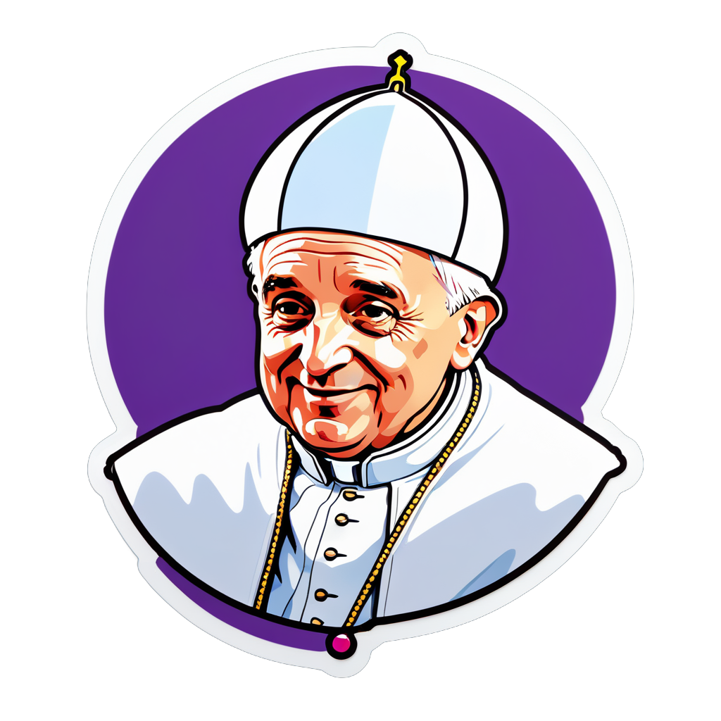 Wallpaper #uzGxNZMB5zzyi_yYl1cQ335 I Made an AI Sticker of Pope Meme