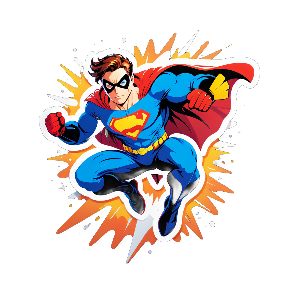 Wallpaper #ljUMk5cBk_lpvpalJpXF160 I Made an AI Sticker of Superhero Flying