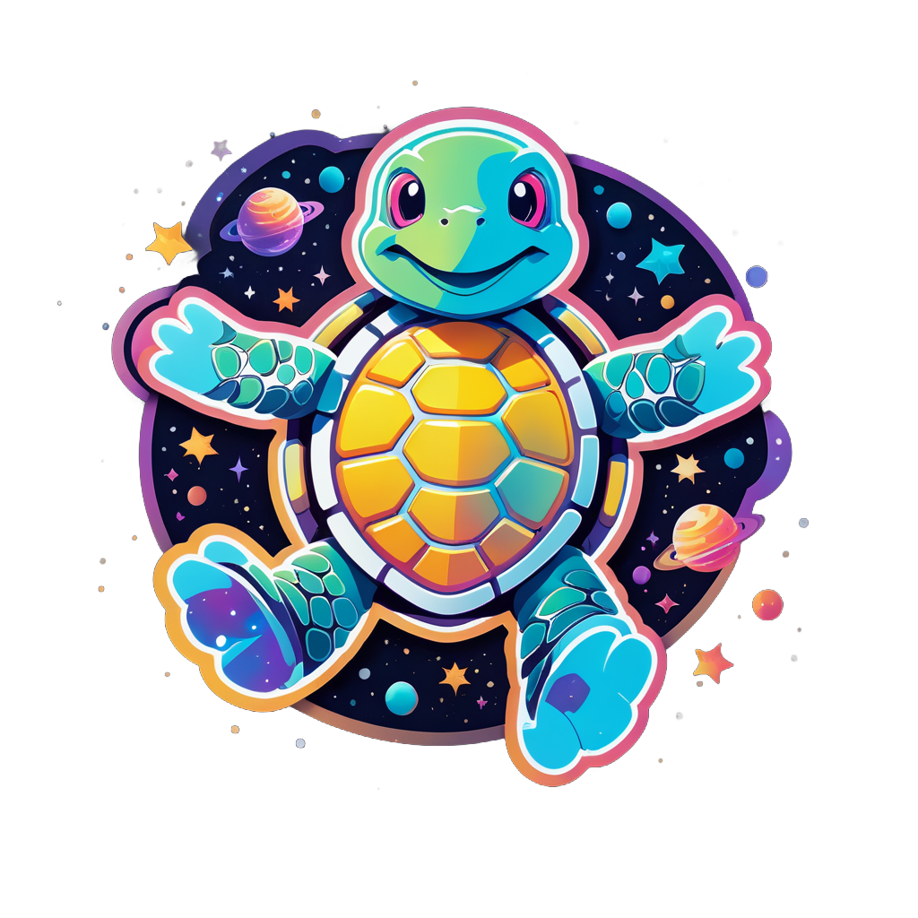 Wallpaper #KO9sS5MBMN-XEVvVwjtk116 I Made an AI Sticker of Cosmic Turtle