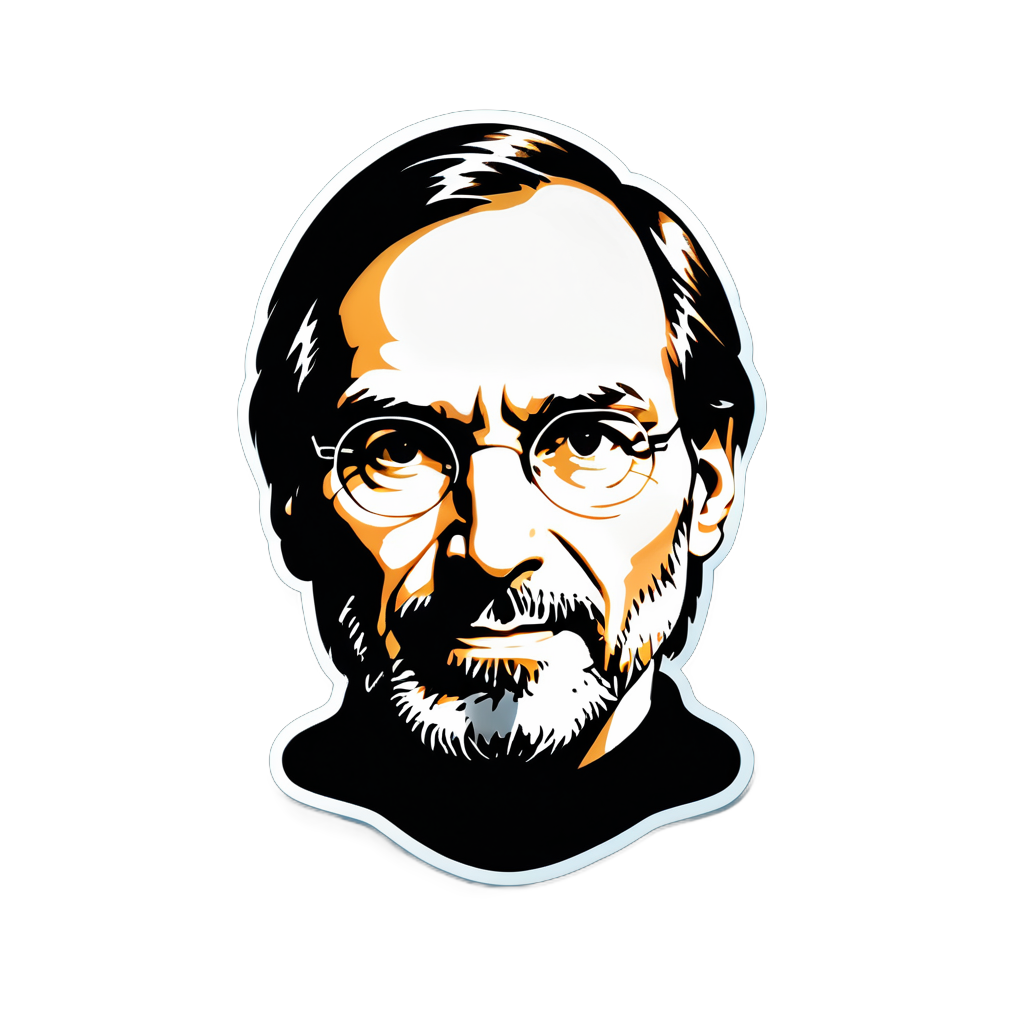 Wallpaper #2CyqSZMB0E1QgA7w2fMq445 I Made an AI Sticker of Steve Jobs in Heaven