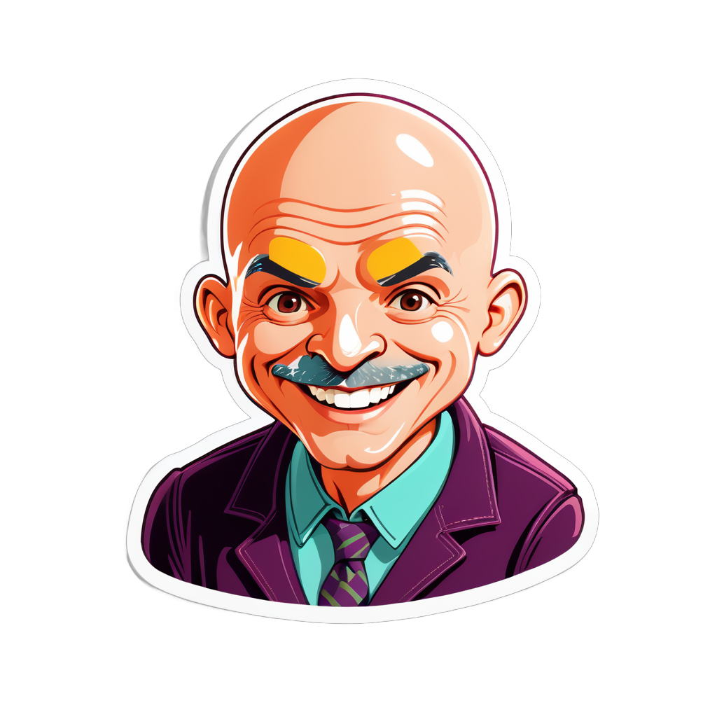 Wallpaper #-2ccBZMBSpphPi3-DLrN290 I Made an AI Sticker of 40 Years Old Bald Happy Elixir Coder from