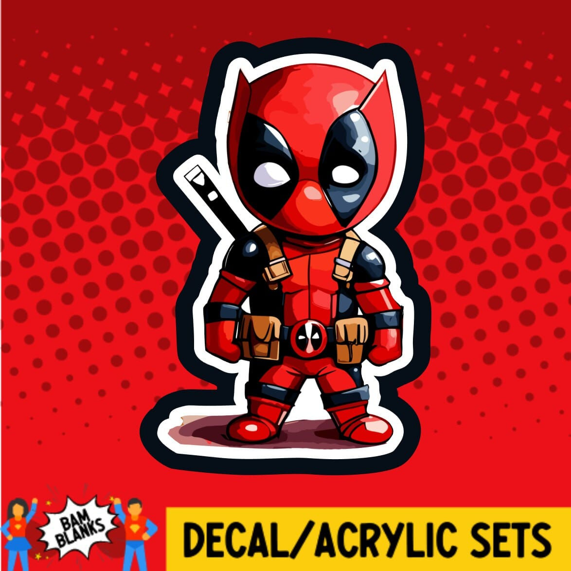 Wallpaper #ljUMk5cBk_lpvpalJpXF153 Dead Superhero Decal and Acrylic Shape Da01423 Bam Blanks and More