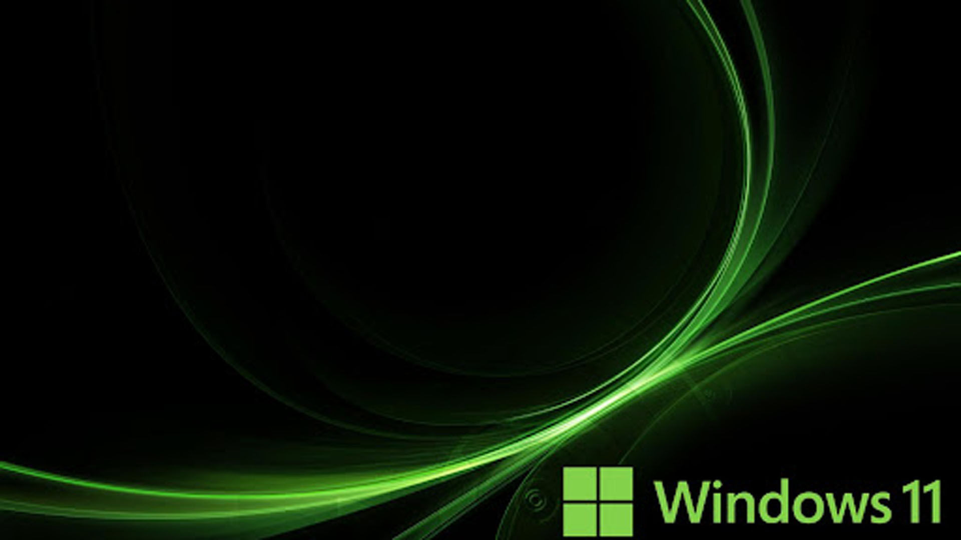 Wallpaper #QnQVvY4B_8f4nGFaWmuf40 Dark Green Windows 11 Logo in Black Background HD Dark Green Wallpapers