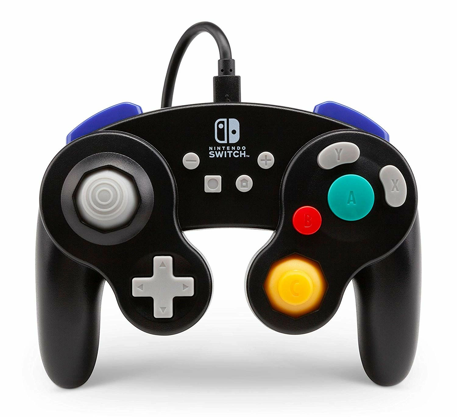 Wallpaper #y1ZJe5cBsd6xcFiEt9wL77 Manette Filaire Gamecube Noire Power a Switch